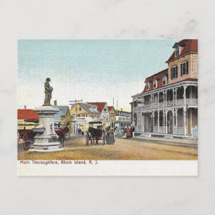 Postal Main St, Block Island, Rhode Island, Vintage