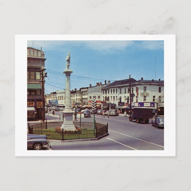 Postal Main St., Danbury, Connecticut Vintage (Anverso)