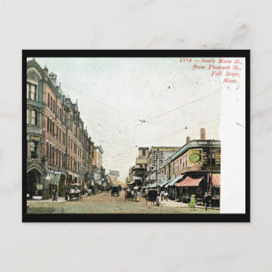Postal Main St., Fall River, Massachusetts 1908 Vintage