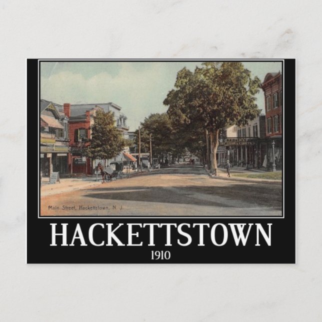 Postal Main St. Hackettstown NJ Vintage (Anverso)