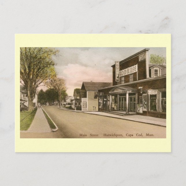 Postal Main St., Harwich Port, Massachusetts Vintage (Anverso)