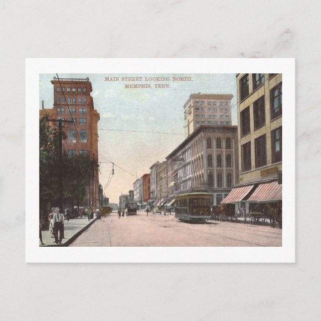 Postal Main St., Memphis, Tennessee Vintage (Anverso)