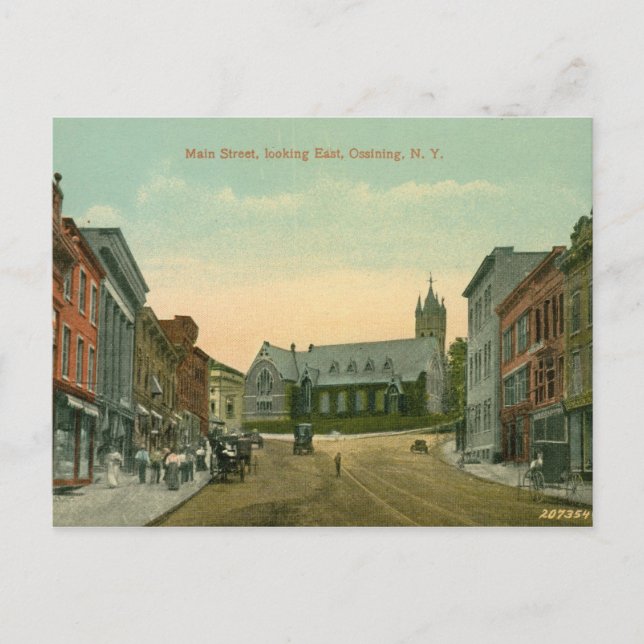 Postal Main St., Ossining, NY Vintage (Anverso)