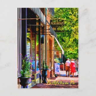 Postal Main Street Bethlehem PA. 21 Postcard