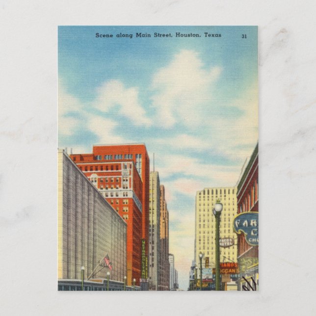 Postal Main Street, Houston, Texas (Anverso)