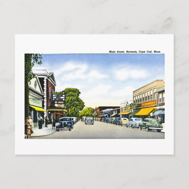 Postal Main Street, Hyannis, Cape Cod, Massachusetts (Anverso)