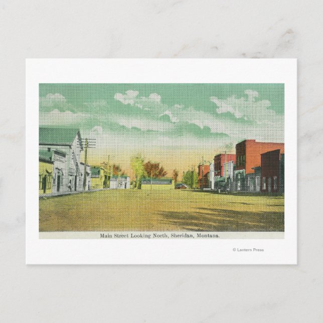 Postal Main Street Looking NorthSheridan, MT