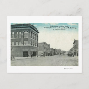 Postal Main Street Looking WestLewiston, MT