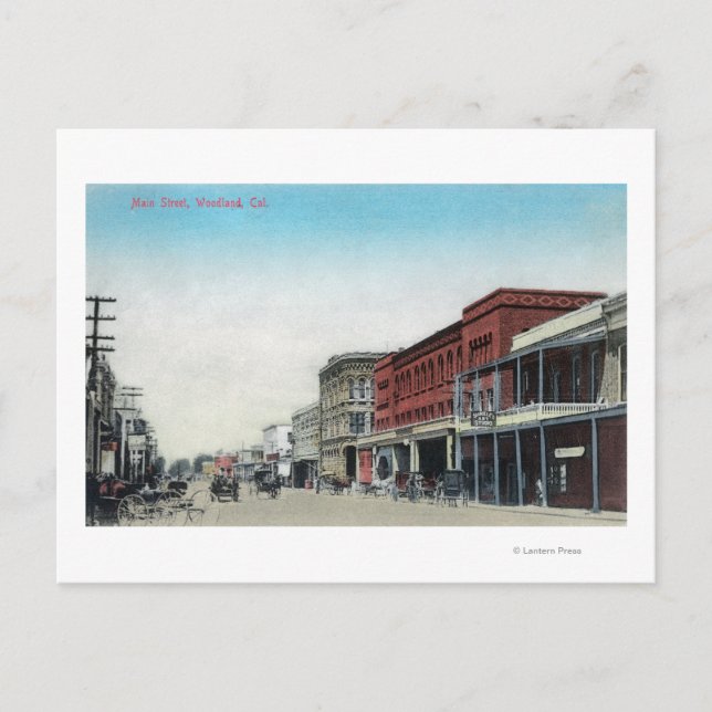Postal Main Street SceneWoodland, CA (Anverso)