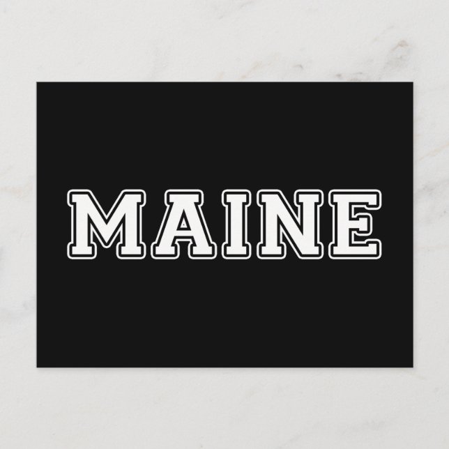 Postal Maine (Anverso)