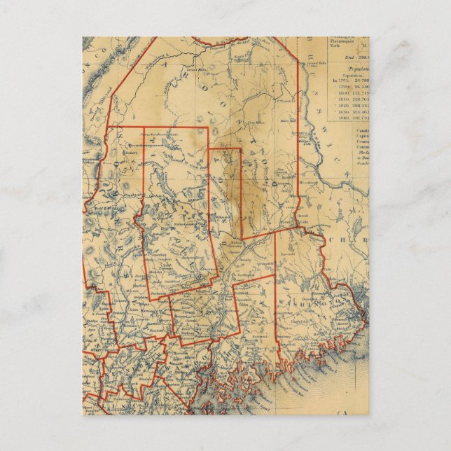 Postal Maine 18 (Anverso)