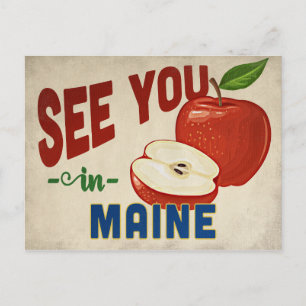 Postal Maine Apple - Viajes de época