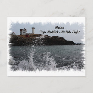 Postal Maine Cape Neddick - Luz Nubble