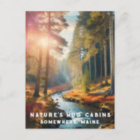 *~* Maine Forest Woods Stream Vacation AP49