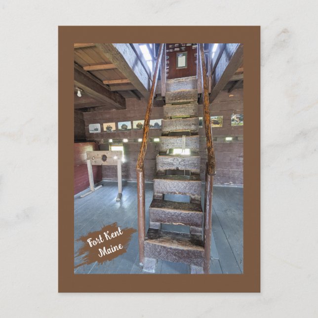 Postal Maine Historical Sites Fort Kent Blockhouse (Anverso)