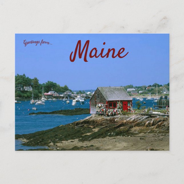 Postal Maine, la isla de Bailey (Anverso)