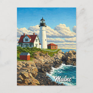 Postal Maine Lighthouse Travel
