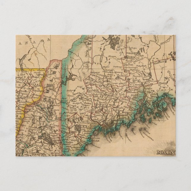 Postal Maine, New Hampshire, Vermont 2 (Anverso)