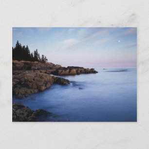 Postal Maine, Parque Nacional Acadia, puesta de luna