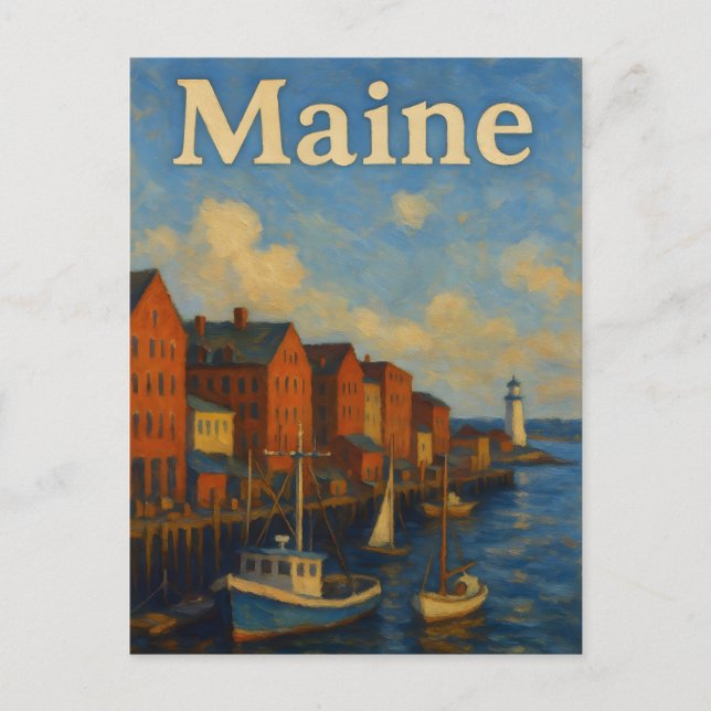 Postal Maine Postcard (Anverso)