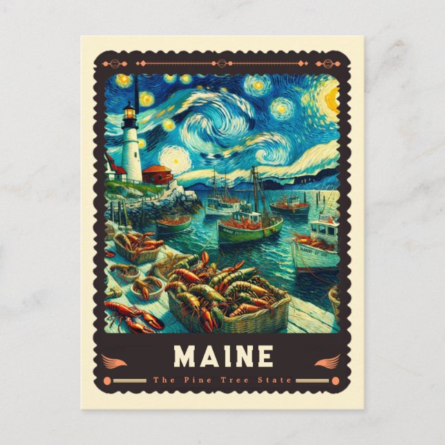Postal Maine | Vincent Van Gogh Inspired (Anverso)