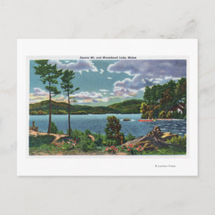 Postal MaineView de la montaña Squaw y el lago Moosehead