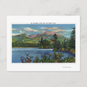 Postal MaineView del Monte Katahdin y el estanque Daicey