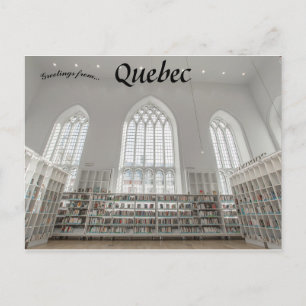 Postal Maison de la Litérature Quebec Canadá