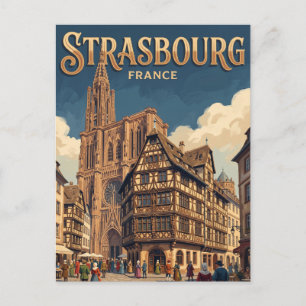 Postal Maison Kammerzell Estrasburgo Francia