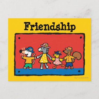 Postal Maisy y los mejores amigos tienen la mano
