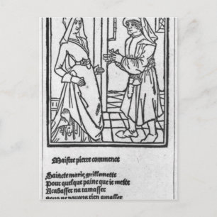 Postal Maitre Pathelin y Guillemette