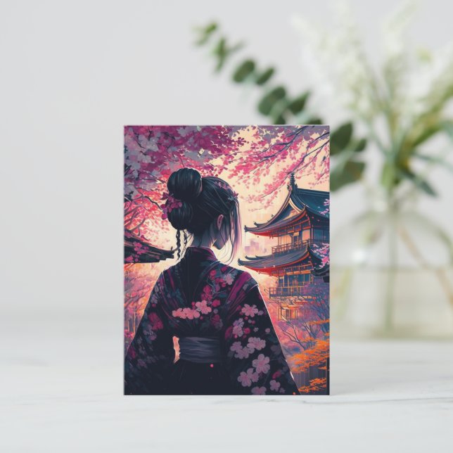 Postal Maja Kirschblüten - Postcard (Anverso de pie)