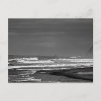 Postal Majestad de la costa de Oregón en Monocromo