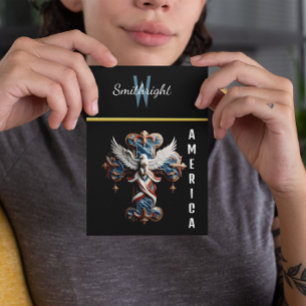 Postal Majestad de la Fe: El águila se eleva sobre la cru