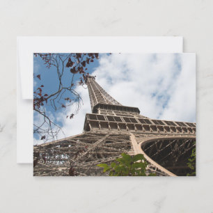 Postal Majestad de la Torre Eiffel: París desde abajo