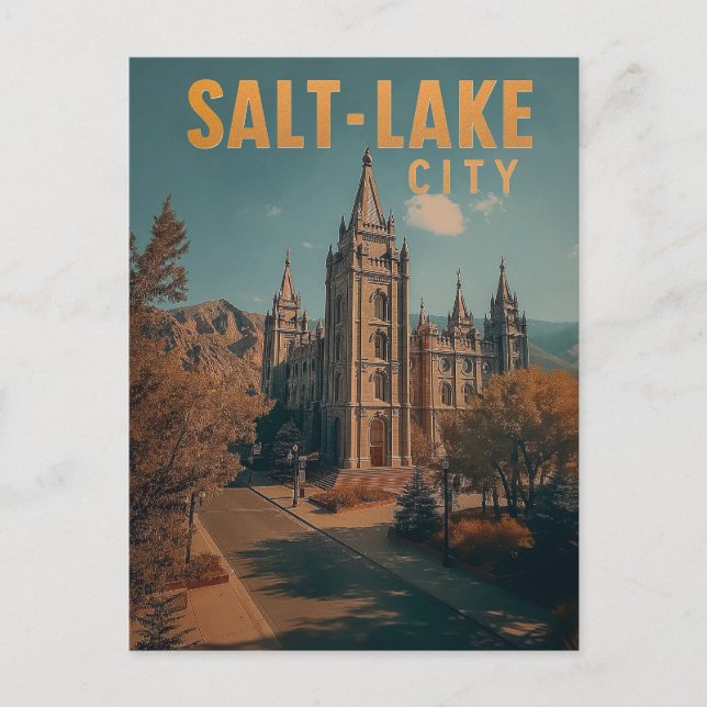 Postal Majestad Montañosa: Salt Lake City (Anverso)