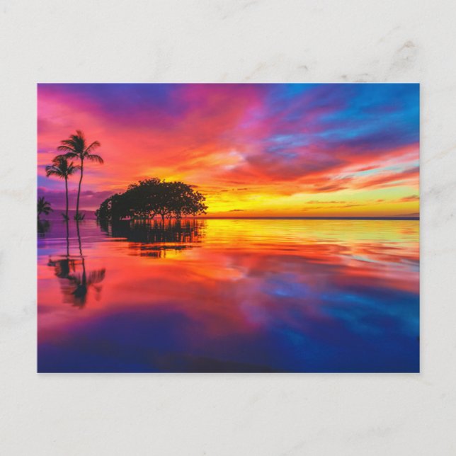 Postal Majestic Sunset | Wailea Beach, Maui, Hawaii (Anverso)
