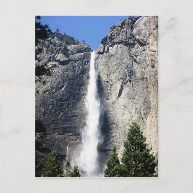 Postal Majestic Yosemite cae postcarta (Anverso)