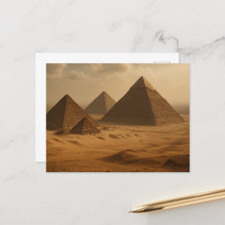 Postal Majestuosa Giza Pyramids Postcard egipcia
