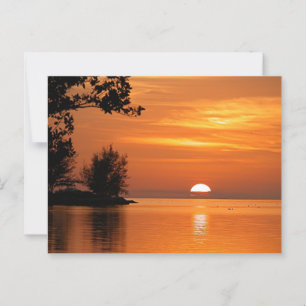Postal Majestuosa puesta de sol en los Cayos de Florida