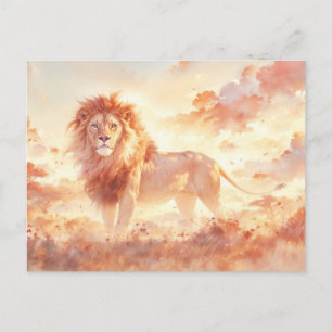 Postal Majestuosa Sabana Iluminada por el Sol del León