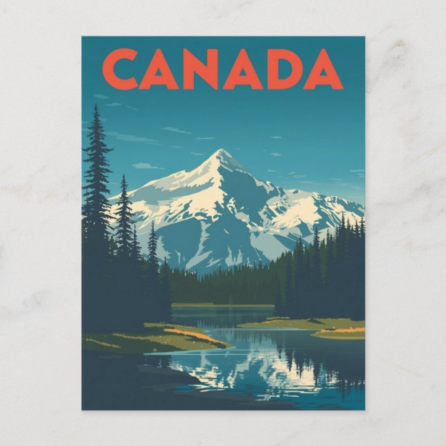 Postal Majestuoso Desierto de Canadá (Anverso)