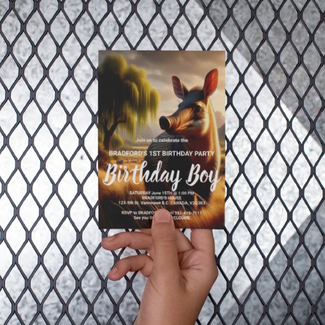 Postal Majestuoso Orycteropo en Tranquilo Campo (Subido por el creador)