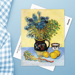 Postal Majolica Jug Wildflowers Vincent Van Gogh