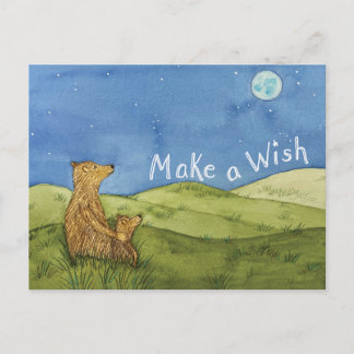 Postal Make A Wish Stargazing Postcard