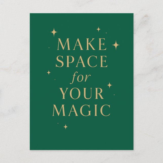 Postal Make Space for Your Magic (Anverso)