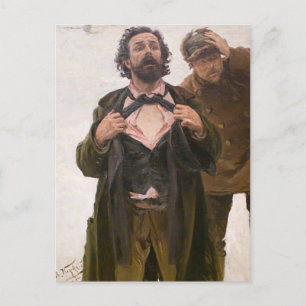 Postal Makovsky- Estudio al 9 de enero de 1905 sobre Vasi