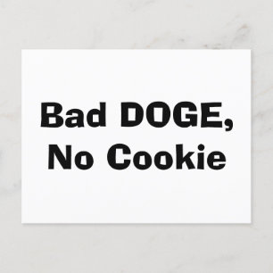 Postal Mal DOGE, sin cookies