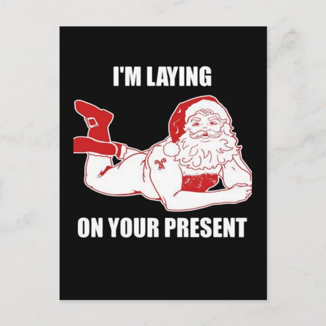 Postal Mala traviesa Santa (Anverso)