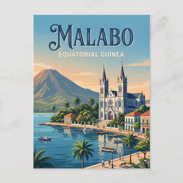 Postal Malabo, Guinea Ecuatorial (Anverso)